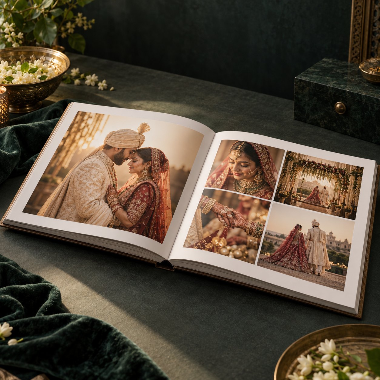 Illustrative wedding album